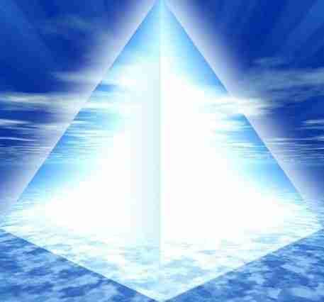 Pyramide lumiere blanche